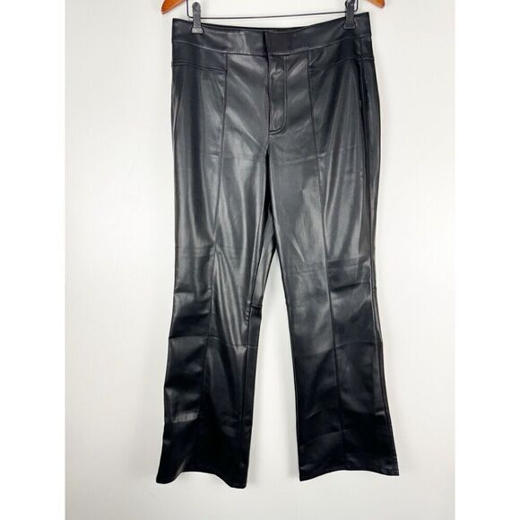 Free People We The Free Uptown High Rise Faux Leather Pant, Size 10 - Picture 5 of 11